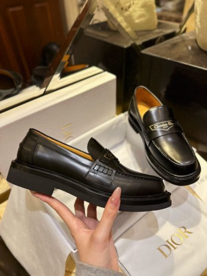  Dior Boy Loafer Black Brushed Calfskin For Women 2024 #3319 - Image 15