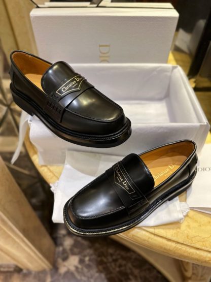  Dior Boy Loafer Black Brushed Calfskin For Women 2024 #3319 - Image 16