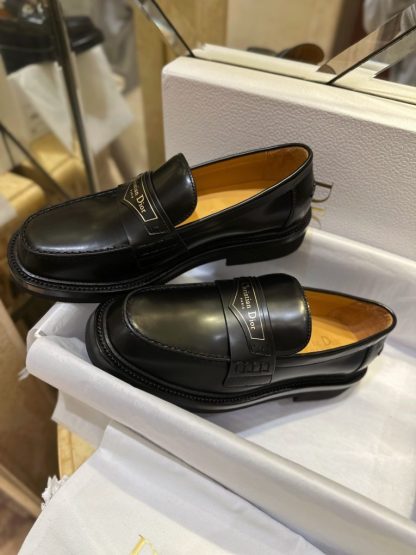  Dior Boy Loafer Black Brushed Calfskin For Women 2024 #3319 - Image 18