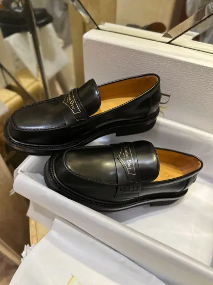  Dior Boy Loafer Black Brushed Calfskin For Women 2024 #3319 - Image 18