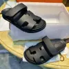 Hermes Women's Chypre Sandal Black CalfSkin #3332 - Image 13