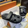 Hermes Women's Chypre Sandal Black CalfSkin #3332 - Image 15