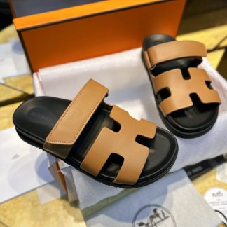 Replica Hermes Women's Chypre Sandal Classic CalfSkin #3331