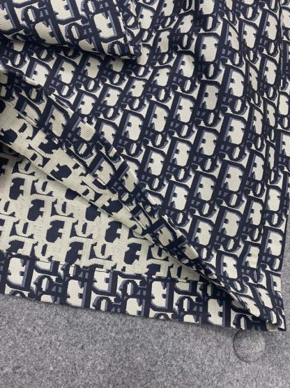  Dior Women Skirt Skort Blue and Ecru Technical Taffeta Jacquard with Dior Oblique Motif #3299 - Image 10
