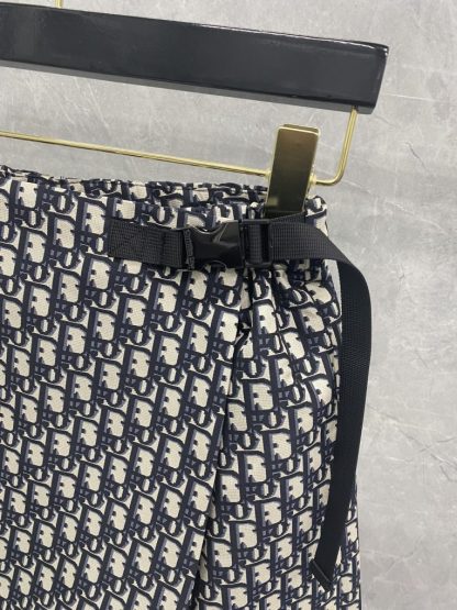  Dior Women Skirt Skort Blue and Ecru Technical Taffeta Jacquard with Dior Oblique Motif #3299 - Image 2