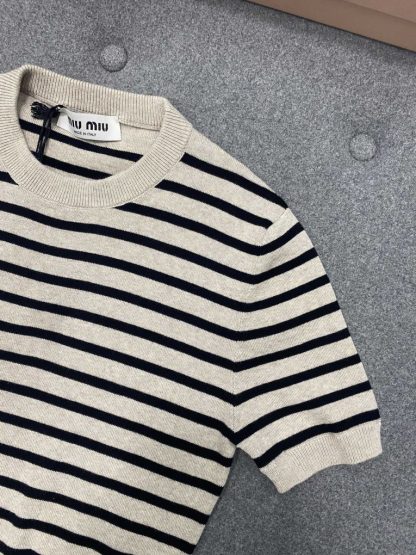  Miu Miu Cotton crew-neck sweater with Skirt set 2024 #3317 - Image 26
