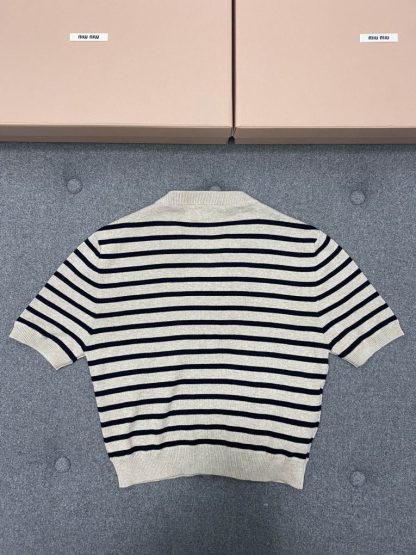  Miu Miu Cotton crew-neck sweater with Skirt set 2024 #3317 - Image 30