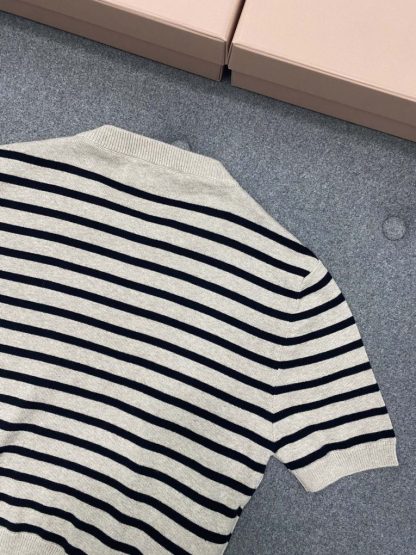  Miu Miu Cotton crew-neck sweater with Skirt set 2024 #3317 - Image 32
