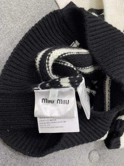  Miu Miu Cotton knit tank top Marble Gray Women 2024 #3316 - Image 2