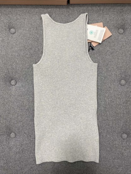  Miu Miu Cotton knit tank top Marble Gray Women 2024 #3315 - Image 11