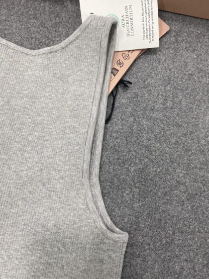  Miu Miu Cotton knit tank top Marble Gray Women 2024 #3315 - Image 14