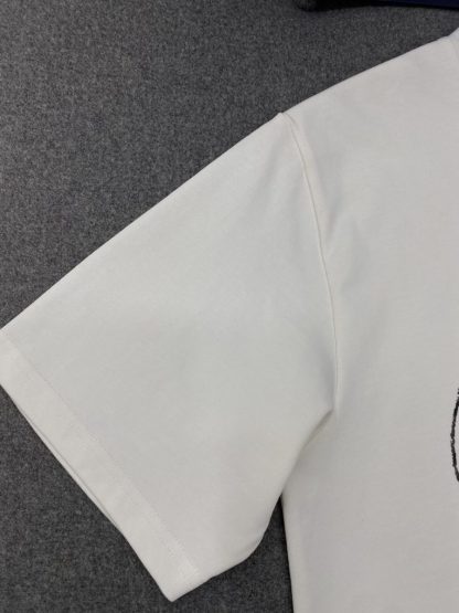  Handwritten Christian Dior Relaxed-Fit T-Shirt White Cotton Jersey Men #3298 - Image 4