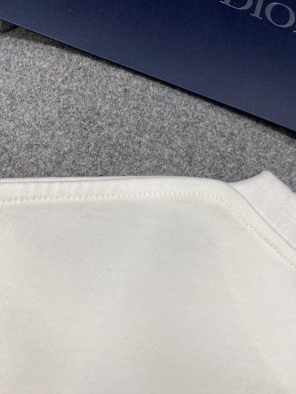  Handwritten Christian Dior Relaxed-Fit T-Shirt White Cotton Jersey Men #3298 - Image 14