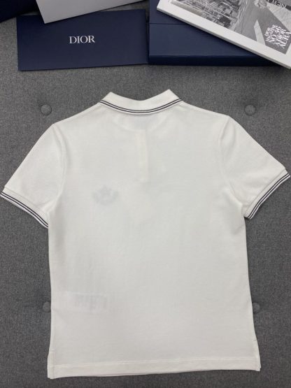  Dior Dioriviera Polo Shirt Women's White Cotton-Blend Jersey #3295 - Image 19
