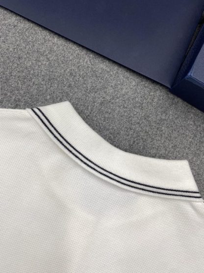  Dior Dioriviera Polo Shirt Women's White Cotton-Blend Jersey #3295 - Image 2