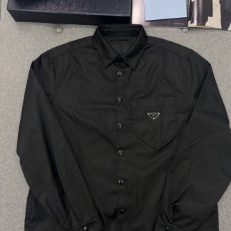Replica Prada Black Re-Nylon shirt 2024 Men #3310