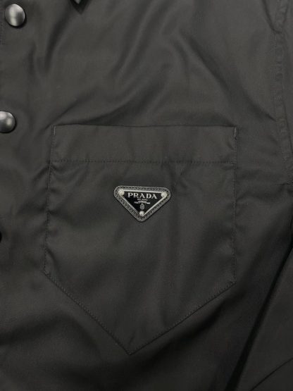  Prada Black Re-Nylon shirt 2024 Men #3310 - Image 3