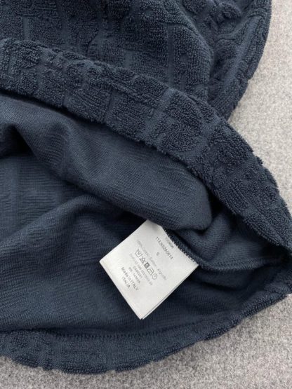  Dior Oblique Relaxed-Fit T-Shirt Black Terry Cotton Jacquard #3294 - Image 5