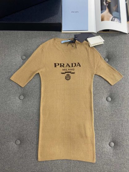 Replica Prada Silk crew-neck sweater with logo Women sweatshirt 2024 #3305