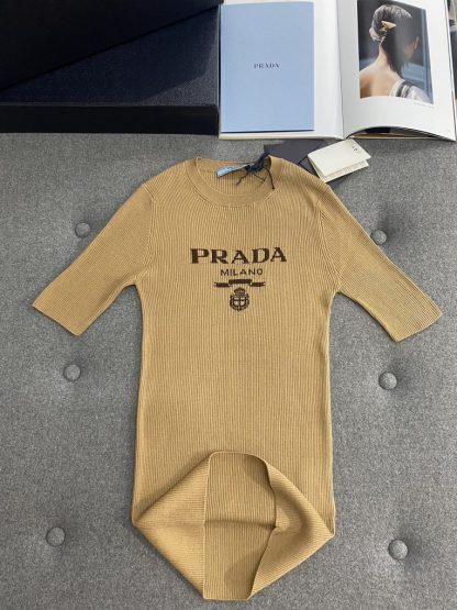  Prada Silk crew-neck sweater with logo Women sweatshirt 2024 #3305 - Image 18