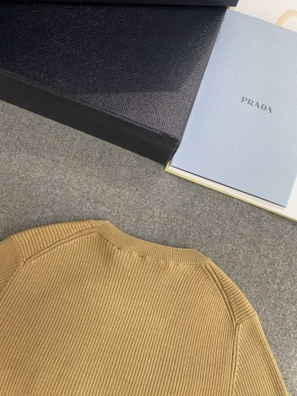  Prada Silk crew-neck sweater with logo Women sweatshirt 2024 #3305 - Image 2