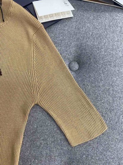  Prada Silk crew-neck sweater with logo Women sweatshirt 2024 #3305 - Image 4