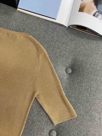  Prada Silk crew-neck sweater with logo Women sweatshirt 2024 #3305 - Image 6
