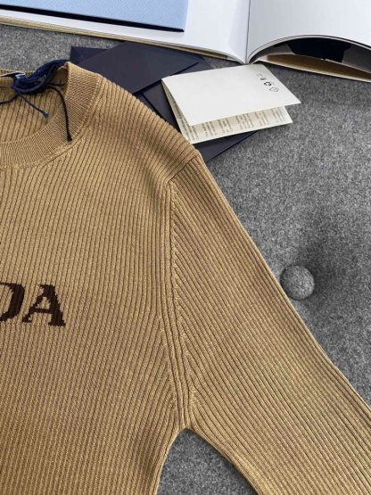  Prada Silk crew-neck sweater with logo Women sweatshirt 2024 #3305 - Image 10