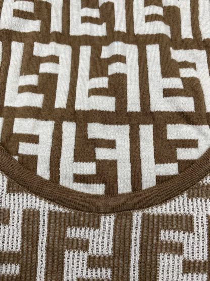  Fendi Brown FF cotton top Women Vest 2024 #3303 - Image 2