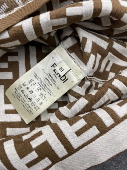  Fendi Brown FF cotton top Women Vest 2024 #3303 - Image 6