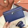  Loro Piana Extra Pocket L19 Bag Ostrich Leather Sliver Hardware #3025 - Image 2