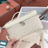  Loro Piana Extra Pocket L19 Bag Ostrich Leather Sliver Hardware #3023 - Image 3
