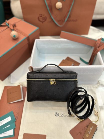 Replica Loro Piana Extra Pocket L19 Bag Ostrich Leather #3020
