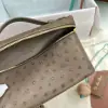  Loro Piana Extra Pocket L19 Bag Ostrich Leather Golden Hardware #3032 - Image 2