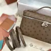  Loro Piana Extra Pocket L19 Bag Ostrich Leather Sliver Hardware #3033 - Image 7
