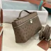  Loro Piana Extra Pocket L19 Bag Ostrich Leather Sliver Hardware #3033 - Image 3