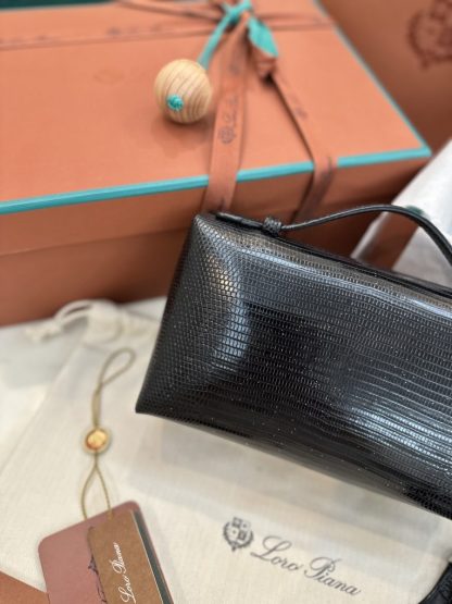  Loro Piana Extra Pocket L19 Lizard Leather Bag #3061 - Image 2