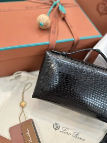  Loro Piana Extra Pocket L19 Lizard Leather Bag #3061 - Image 2
