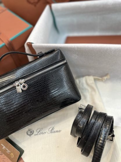  Loro Piana Extra Pocket L19 Lizard Leather Bag #3061 - Image 4