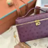 Loro Piana Extra Pocket L19 Bag Ostrich Leather Golden Hardware #3031 - Image 6