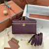  Loro Piana Extra Pocket L19 Bag Ostrich Leather Golden Hardware #3031 - Image 7