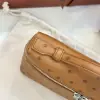  Loro Piana Extra Pocket L19 Bag Ostrich Leather Sliver Hardware #3028 - Image 4