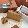  Loro Piana Extra Pocket L19 Bag Ostrich Leather Sliver Hardware #3028 - Image 9