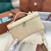  Loro Piana Extra Pocket L19 Bag Ostrich Leather Sliver Hardware #3021 - Image 2