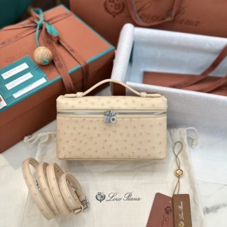 Replica Loro Piana Extra Pocket L19 Bag Ostrich Leather #3021
