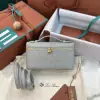 Replica Loro Piana Extra Pocket L19 Bag Ostrich Leather Golden Hardware #3030