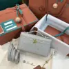 Loro Piana Extra Pocket L19 Bag Ostrich Leather Golden Hardware #3030 - Image 9