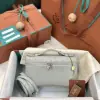 Replica Loro Piana Extra Pocket L19 Bag Ostrich Leather Golden Hardware #3030