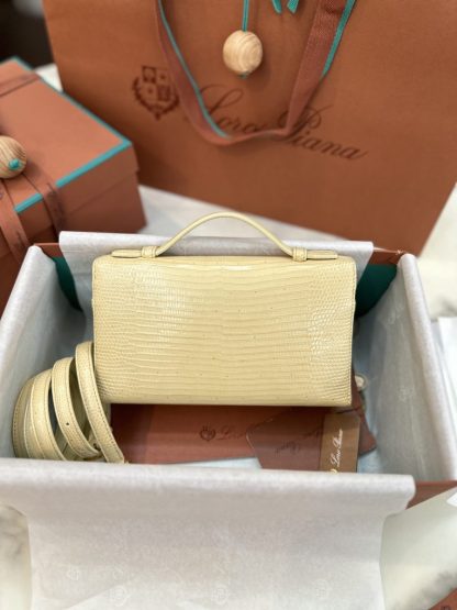  Loro Piana Extra Pocket L19 Lizard Leather Bag #3062 - Image 2