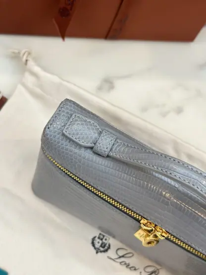  Loro Piana Extra Pocket L19 Lizard Leather Bag #3063 - Image 4